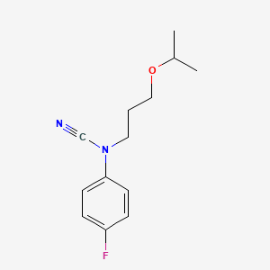 N-cyano-4-fluoro-N-[3-(propan-2-yloxy)propyl]aniline