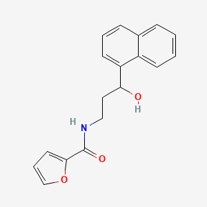 molecular formula C18H17NO3 B2862275 N-(3-hydroxy-3-(naphthalen-1-yl)propyl)furan-2-carboxamide CAS No. 1421477-31-7