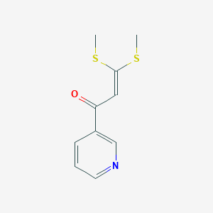 molecular formula C10H11NOS2 B2862295 3,3-Bis(methylsulfanyl)-1-(pyridin-3-yl)prop-2-en-1-one CAS No. 68192-56-3