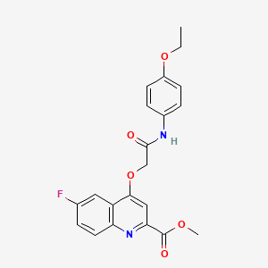 Methyl 4-{[(4-ethoxyphenyl)carbamoyl]methoxy}-6-fluoroquinoline-2-carboxylate