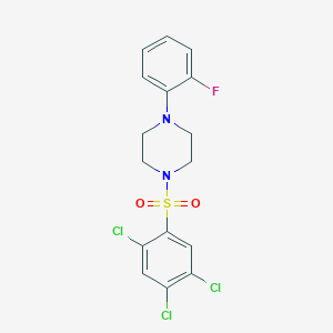 1-(2-Fluorophenyl)-4-[(2,4,5-trichlorophenyl)sulfonyl]piperazine