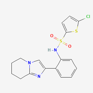 5-chloro-N-(2-(5,6,7,8-tetrahydroimidazo[1,2-a]pyridin-2-yl)phenyl)thiophene-2-sulfonamide
