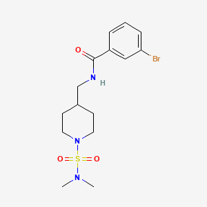 3-bromo-N-((1-(N,N-dimethylsulfamoyl)piperidin-4-yl)methyl)benzamide