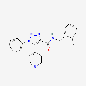 molecular formula C22H19N5O B2862349 N-butyl-1-(3-{[(2-methylphenyl)sulfonyl]amino}benzoyl)piperidine-3-carboxamide CAS No. 1226455-84-0