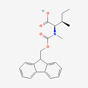 molecular formula C22H25NO4 B2862368 N-alpha-(9-Fluorenylmethyloxycarbonyl)-N-alpha-methyl-D-isoleucine CAS No. 1301706-63-7