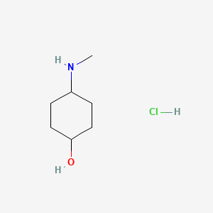 molecular formula C7H16ClNO B2862374 cis-4-(Methylamino)cyclohexanol hydrochloride CAS No. 948883-68-9