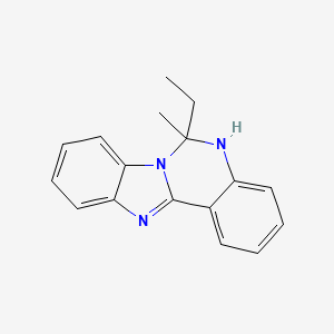 6-Ethyl-6-methyl-5,6-dihydrobenzimidazo[1,2-c]quinazoline