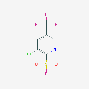 molecular formula C6H2ClF4NO2S B2862402 3-Chloro-5-(trifluoromethyl)pyridine-2-sulfonyl fluoride CAS No. 2293350-59-9