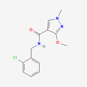 N-(2-chlorobenzyl)-3-methoxy-1-methyl-1H-pyrazole-4-carboxamide