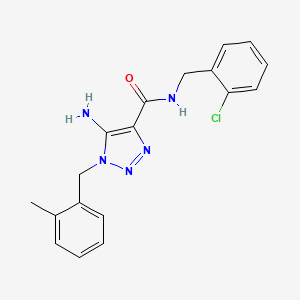 5-amino-N-(2-chlorobenzyl)-1-(2-methylbenzyl)-1H-1,2,3-triazole-4-carboxamide