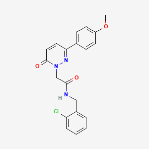 molecular formula C20H18ClN3O3 B2862428 N-[(2-chlorophenyl)methyl]-2-[3-(4-methoxyphenyl)-6-oxopyridazin-1-yl]acetamide CAS No. 941930-07-0