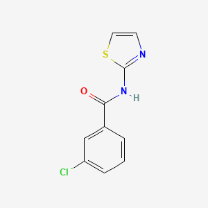 molecular formula C10H7ClN2OS B2862452 3-chloro-N-(1,3-thiazol-2-yl)benzamide CAS No. 313375-93-8