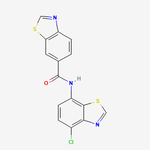 N-(4-chloro-1,3-benzothiazol-7-yl)-1,3-benzothiazole-6-carboxamide