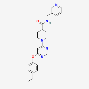 1-[6-(4-ethylphenoxy)pyrimidin-4-yl]-N-(pyridin-3-ylmethyl)piperidine-4-carboxamide