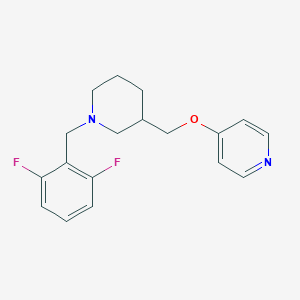 4-[[1-[(2,6-Difluorophenyl)methyl]piperidin-3-yl]methoxy]pyridine