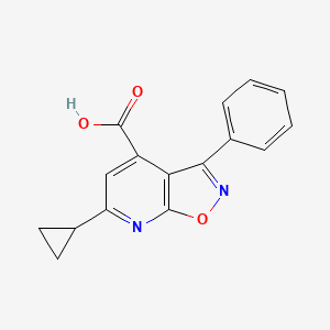 6-Cyclopropyl-3-phenylisoxazolo[5,4-b]pyridine-4-carboxylic acid