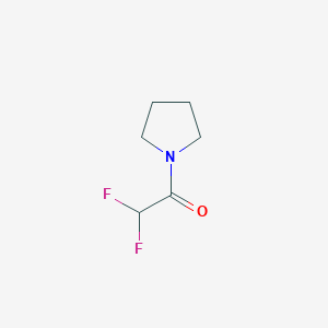 molecular formula C6H9F2NO B028625 2,2-二氟-1-(吡咯烷-1-基)乙烷-1-酮 CAS No. 109872-83-5