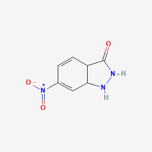 6-Nitro-1,2,3A,7A-tetrahydroindazol-3-one