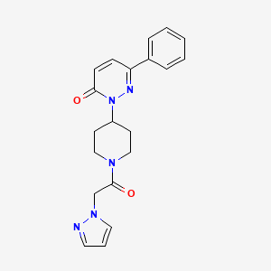 6-Phenyl-2-[1-(2-pyrazol-1-ylacetyl)piperidin-4-yl]pyridazin-3-one