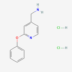 (2-Phenoxypyridin-4-yl)methanamine dihydrochloride