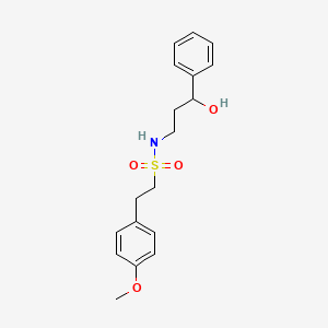 N-(3-hydroxy-3-phenylpropyl)-2-(4-methoxyphenyl)ethanesulfonamide