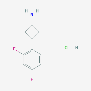 (1R,3r)-3-(2,4-difluorophenyl)cyclobutan-1-amine hydrochloride