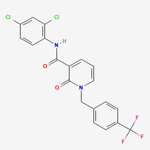 N-(2,4-Dichlorophenyl)-2-oxo-1-(4-(trifluoromethyl)benzyl)-1,2-dihydro-3-pyridinecarboxamide