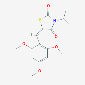 molecular formula C16H19NO5S B286253 3-Isopropyl-5-(2,4,6-trimethoxybenzylidene)-1,3-thiazolidine-2,4-dione 