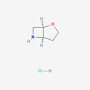 molecular formula C5H10ClNO B2862532 Rel-(1R,5R)-2-oxa-6-azabicyclo[3.2.0]heptane hydrochloride CAS No. 2137895-62-4