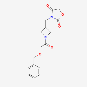 3-((1-(2-(Benzyloxy)acetyl)azetidin-3-yl)methyl)oxazolidine-2,4-dione