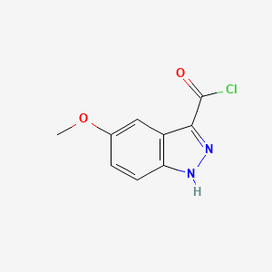molecular formula C9H7ClN2O2 B2862552 5-Methoxy-1H-indazole-3-carbonyl chloride CAS No. 1260795-72-9