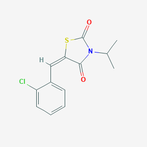 molecular formula C13H12ClNO2S B286256 5-(2-Chlorobenzylidene)-3-isopropyl-1,3-thiazolidine-2,4-dione 