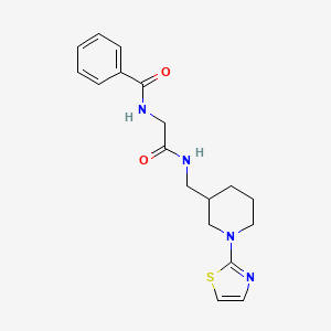 2-(phenylformamido)-N-{[1-(1,3-thiazol-2-yl)piperidin-3-yl]methyl}acetamide