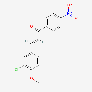 (2E)-3-(3-chloro-4-methoxyphenyl)-1-(4-nitrophenyl)prop-2-en-1-one