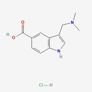 3-[(dimethylamino)methyl]-1H-indole-5-carboxylic acid hydrochloride
