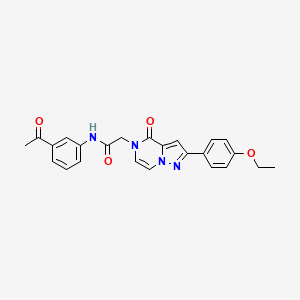 molecular formula C24H22N4O4 B2862580 N-(3-acetylphenyl)-2-[2-(4-ethoxyphenyl)-4-oxopyrazolo[1,5-a]pyrazin-5(4H)-yl]acetamide CAS No. 941938-60-9