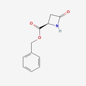 molecular formula C11H11NO3 B2862586 苯甲基(2R)-4-氧代氮杂环丁烷-2-羧酸酯 CAS No. 95729-87-6