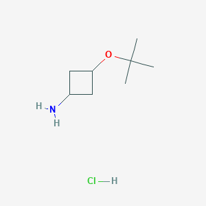 molecular formula C8H18ClNO B2862593 (1r,3r)-3-(Tert-butoxy)cyclobutan-1-amine hydrochloride CAS No. 1955473-77-4