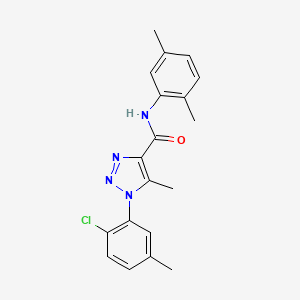 molecular formula C19H19ClN4O B2862595 1-(2-chloro-5-methylphenyl)-N-(2,5-dimethylphenyl)-5-methyl-1H-1,2,3-triazole-4-carboxamide CAS No. 904817-32-9