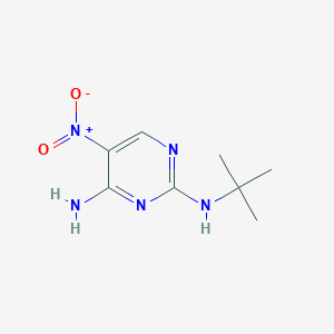 molecular formula C8H13N5O2 B2862631 N2-(tert-butyl)-5-nitropyrimidine-2,4-diamine CAS No. 1286698-57-4