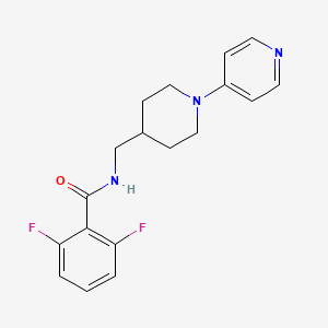 molecular formula C18H19F2N3O B2862654 2,6-difluoro-N-((1-(pyridin-4-yl)piperidin-4-yl)methyl)benzamide CAS No. 2034588-12-8