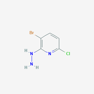 molecular formula C5H5BrClN3 B2862678 3-溴-6-氯-2-肼基吡啶 CAS No. 1626336-59-1