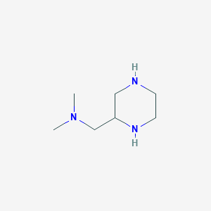 molecular formula C7H17N3 B2862686 N,N-dimethyl-2-piperazinemethanamine CAS No. 111781-39-6