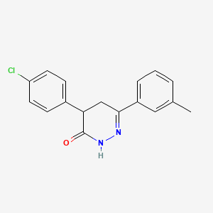 4-(4-chlorophenyl)-6-(3-methylphenyl)-4,5-dihydro-3(2H)-pyridazinone