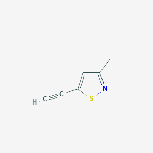 molecular formula C6H5NS B2862708 5-乙炔基-3-甲基-1,2-噻唑 CAS No. 1881560-78-6