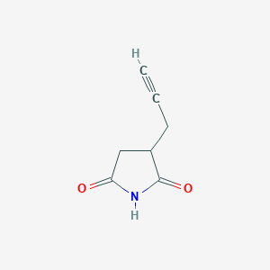 molecular formula C7H7NO2 B2862719 3-Prop-2-ynylpyrrolidine-2,5-dione CAS No. 2386571-68-0