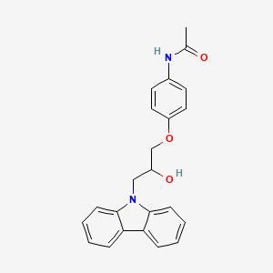 molecular formula C23H22N2O3 B2862727 N-[4-(3-carbazol-9-yl-2-hydroxypropoxy)phenyl]acetamide CAS No. 324773-69-5