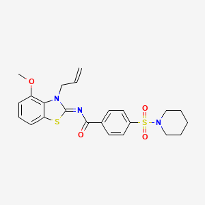 (Z)-N-(3-allyl-4-methoxybenzo[d]thiazol-2(3H)-ylidene)-4-(piperidin-1-ylsulfonyl)benzamide
