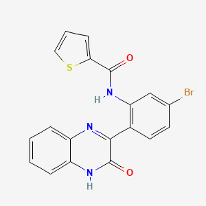 N-(5-bromo-2-(3-hydroxyquinoxalin-2-yl)phenyl)thiophene-2-carboxamide