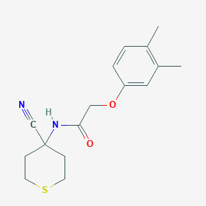 molecular formula C16H20N2O2S B2862755 N-(4-cyanothian-4-yl)-2-(3,4-dimethylphenoxy)acetamide CAS No. 1424079-53-7